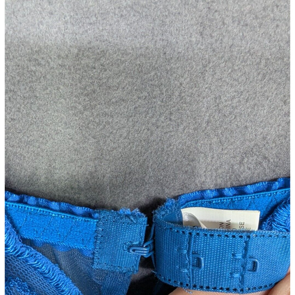 Vintage Fredericks of Hollywood Blue Lace Nighty Teddy Medium - Picture 8 of 8